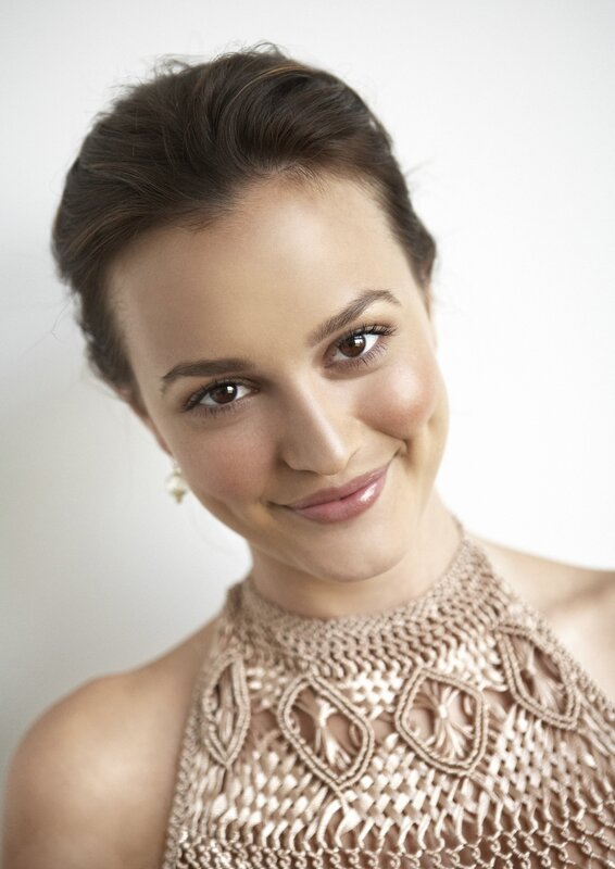 woman in a woven top
