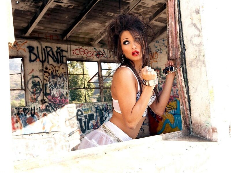 woman in abandoned building