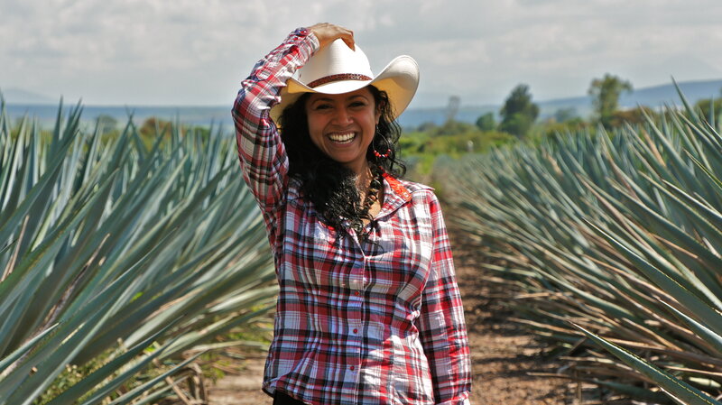 Woman in Agave Field