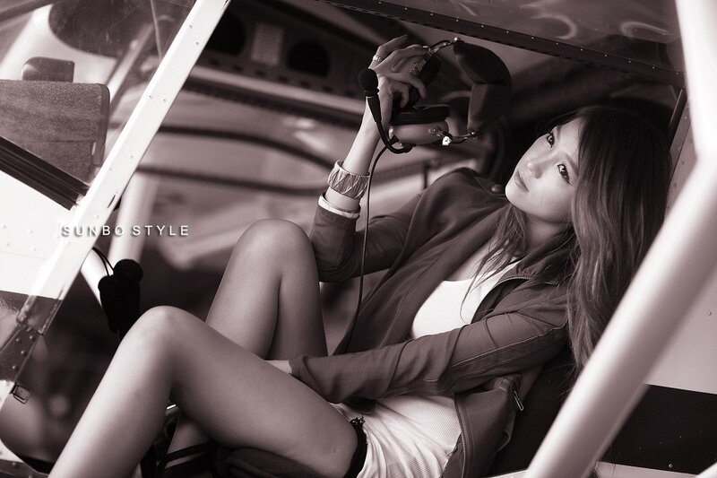 woman in airplane cockpit