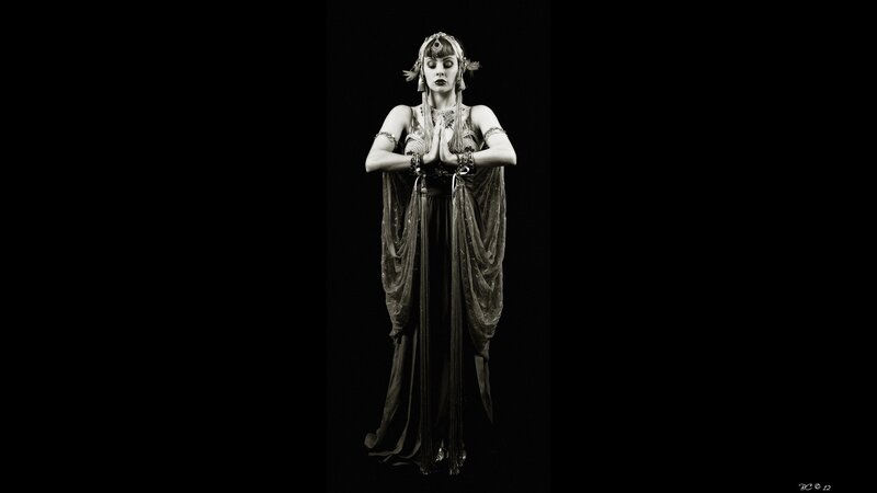 woman in ancient costume