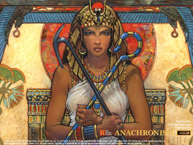 Woman in Ancient Egyptian Attire — Gold, Regal