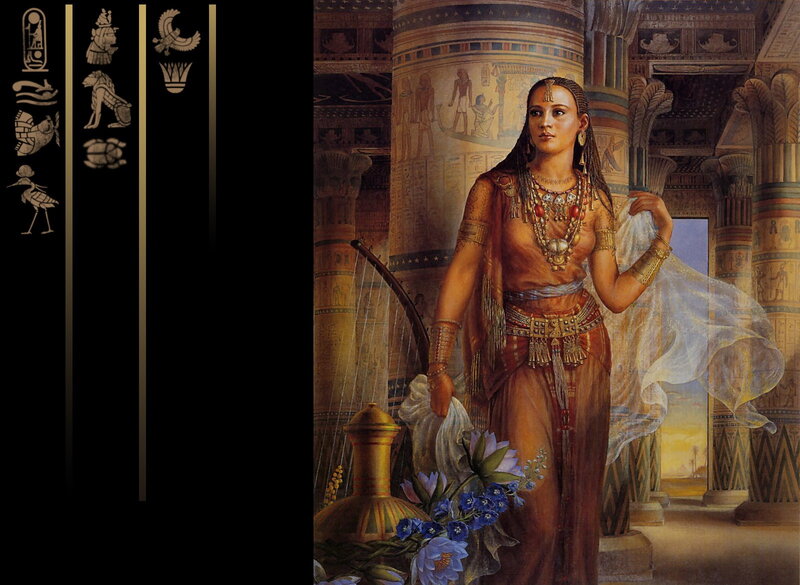 Woman in Ancient Egyptian Temple