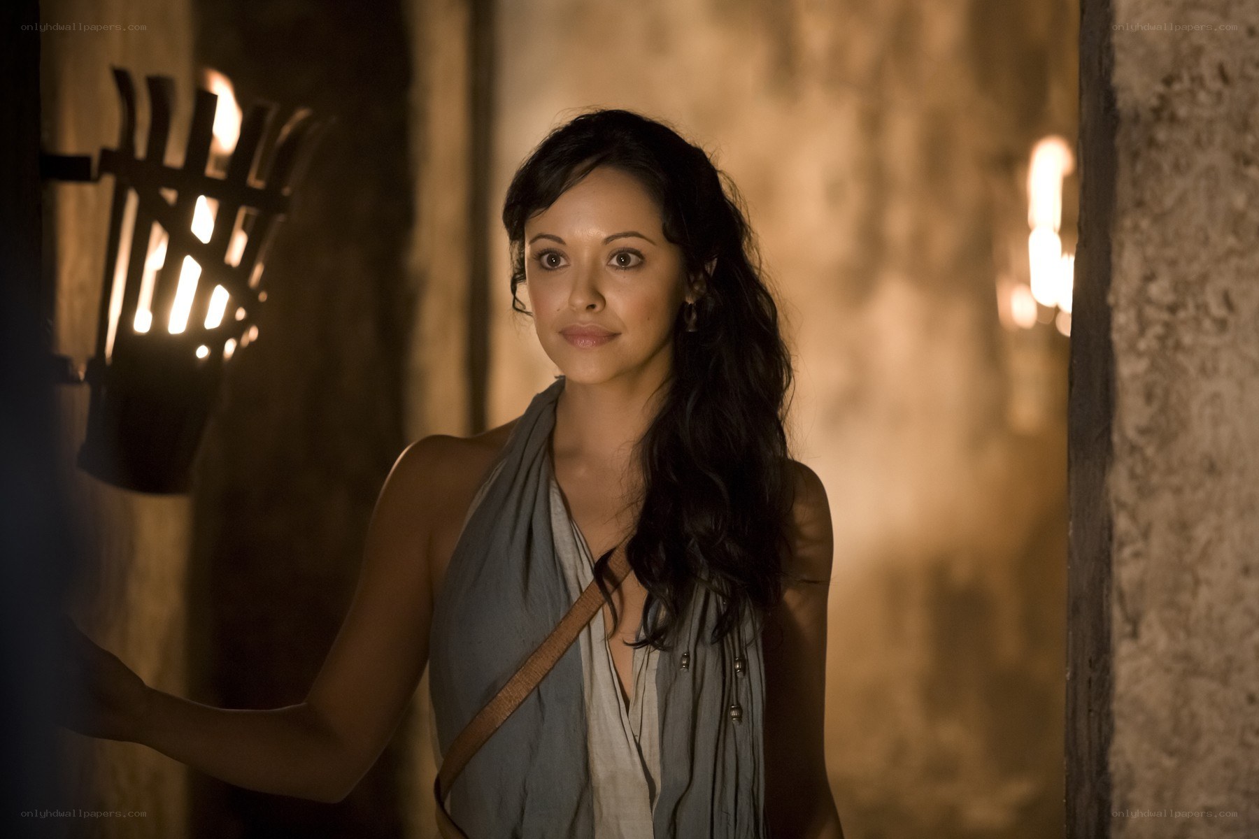 woman in ancient setting