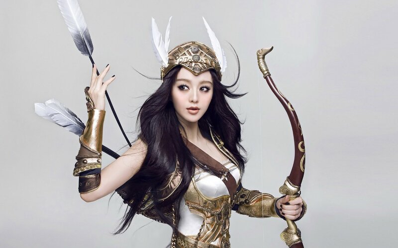 woman in archer costume