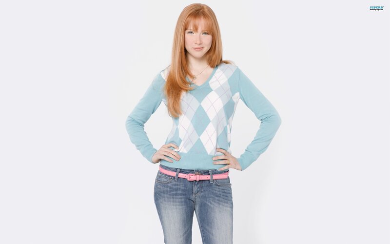 woman in argyle sweater