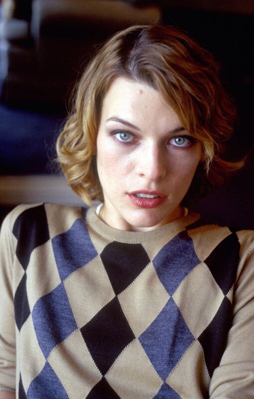woman in argyle sweater