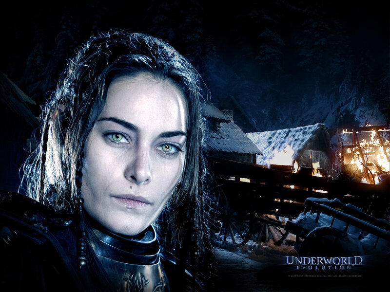 Woman in Armor — Blue, Dramatic, Night, Photograph, Fire
