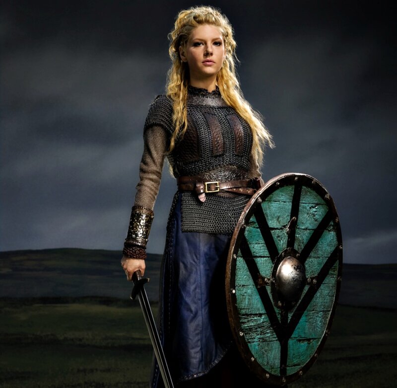 Woman in Armor — Blue, Dramatic, Photograph