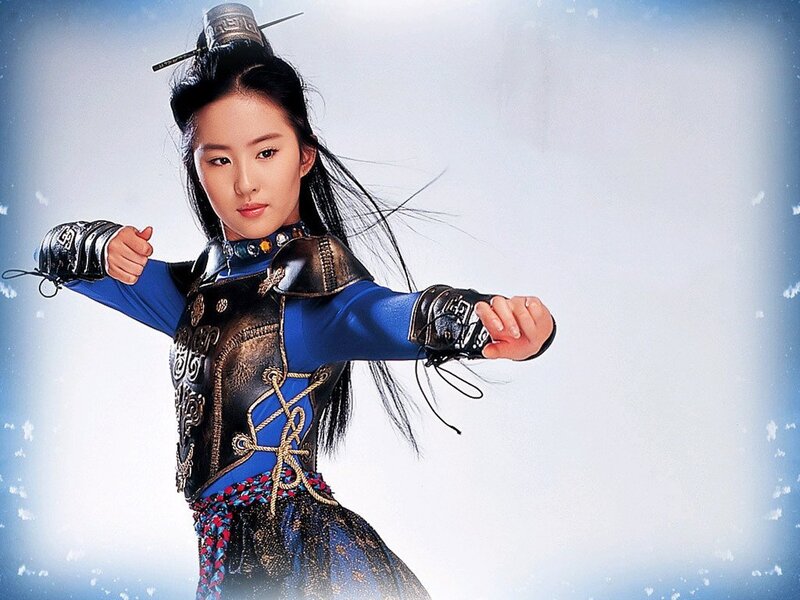 Woman in Armor — Blue, Dramatic, Winter