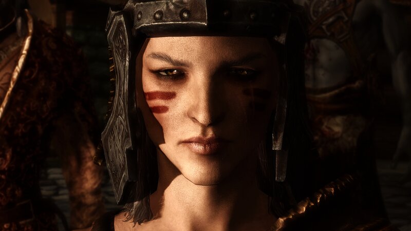 Woman in Armor — Brown, Dramatic, 3d Render