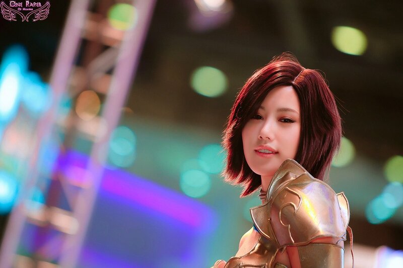 Woman in Armor Costume — Red