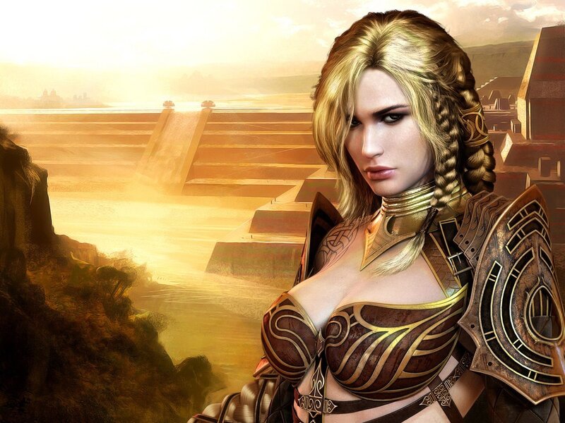 Woman in Armor — Gold