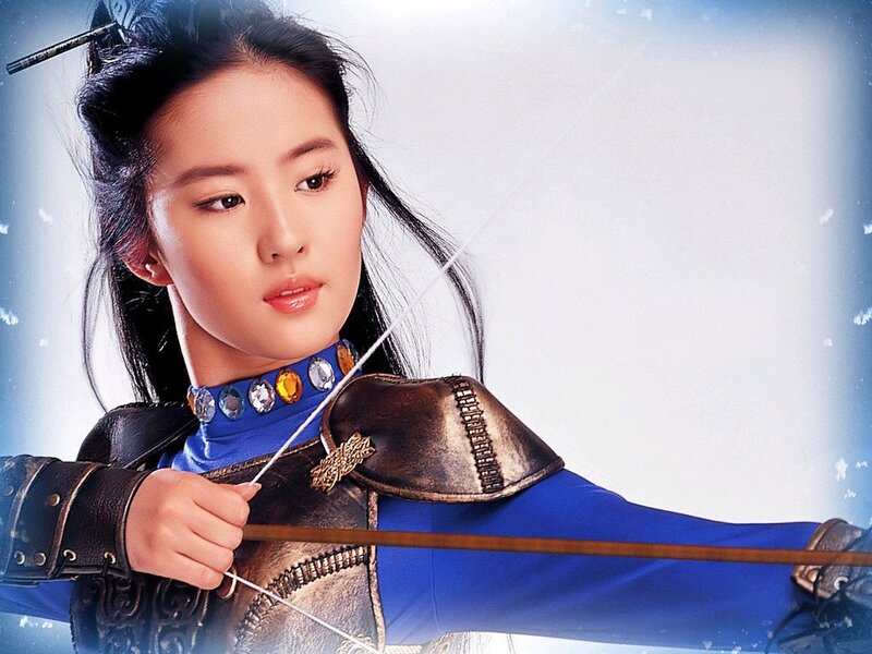 woman in armor holding bow