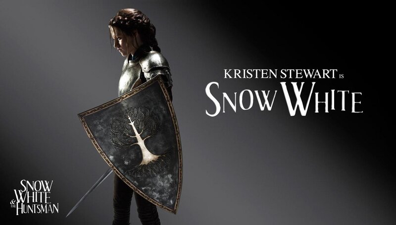 Woman in Armor Holding Shield — Gray
