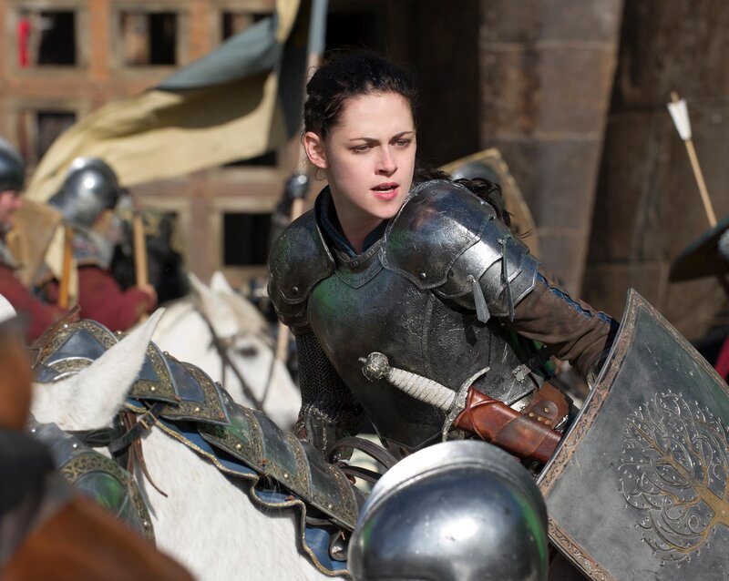 Woman in Armor on Horse