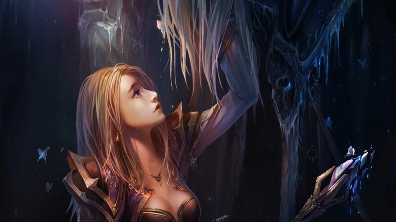 Woman in Armor — Purple, Dramatic
