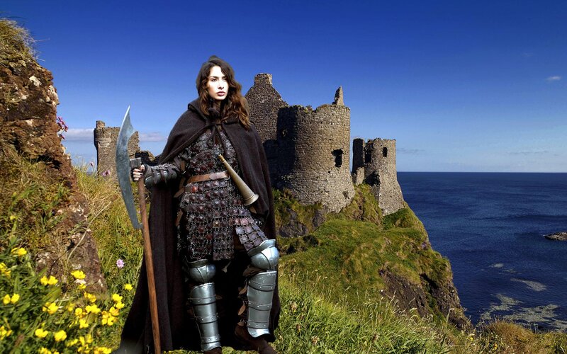 Woman in Armor with Axe