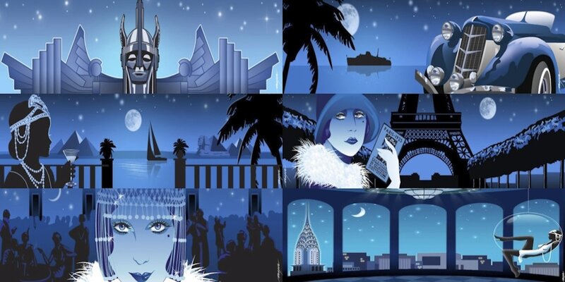 Woman in Art Deco Style