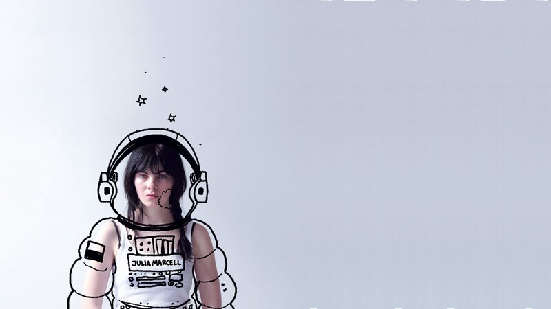 woman in astronaut suit