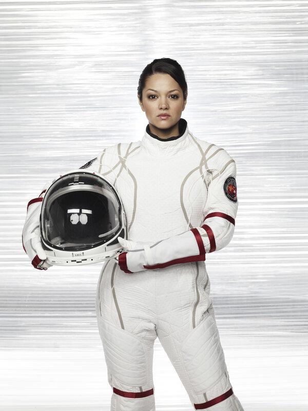 woman in astronaut suit