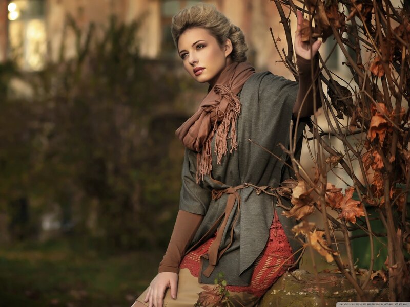 woman in autumn attire