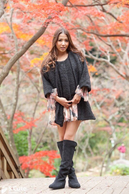 Woman in autumn coat