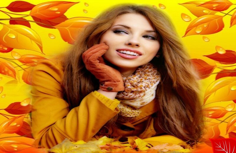 Woman in Autumn Coat — Yellow