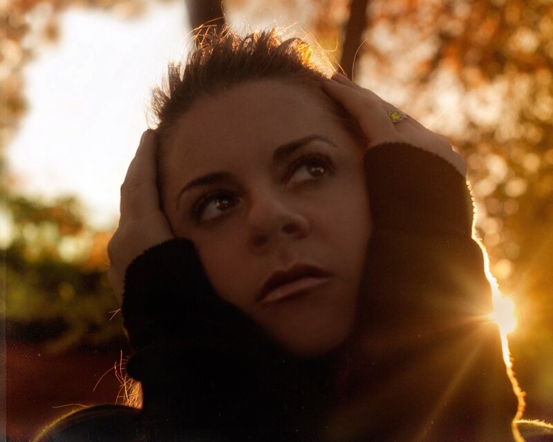 woman in autumn light