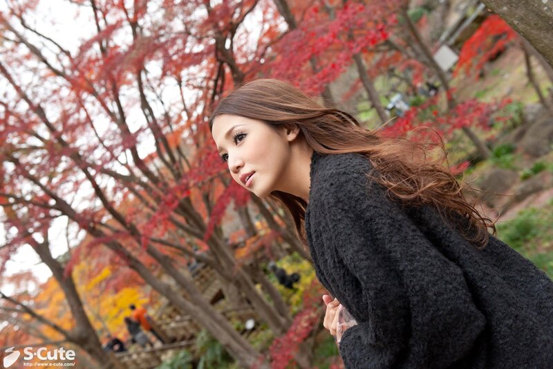 Woman in autumn park