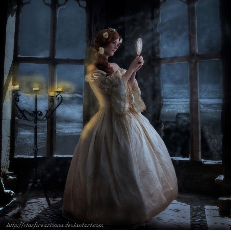 Woman in Ball Gown — Cream