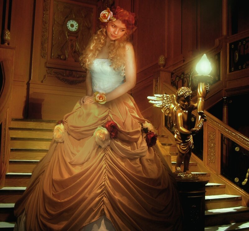 Woman in Ball Gown — Gold