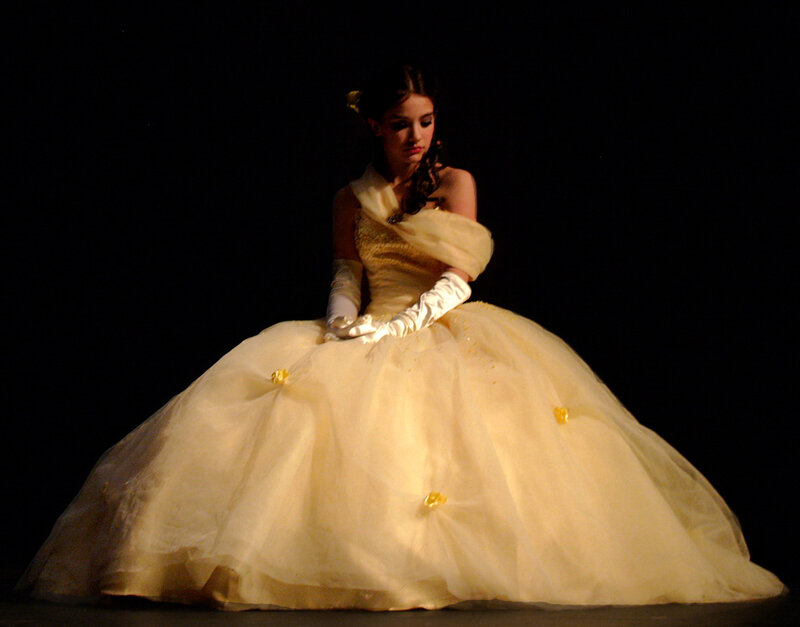 Woman in Ball Gown — Yellow