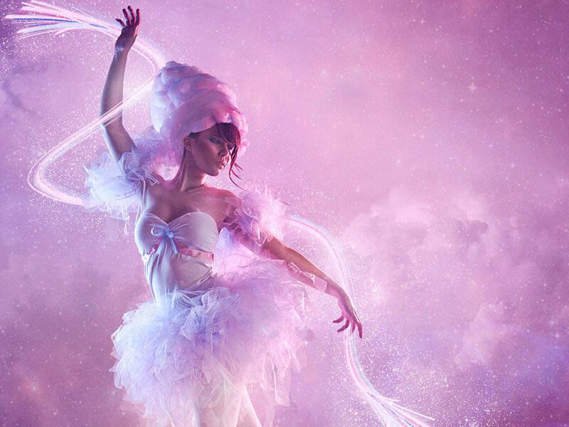 Woman in Ballet Costume — Pink