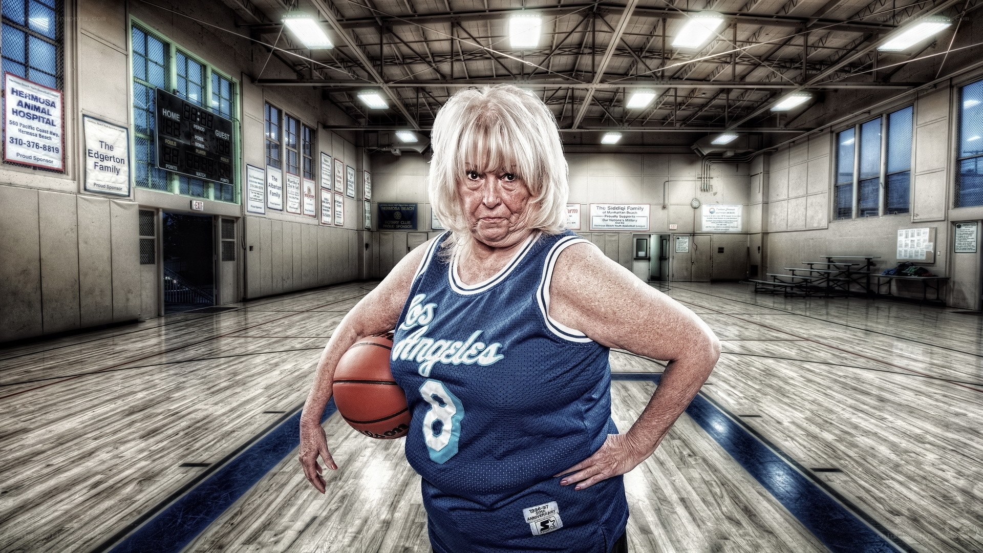 woman in basketball jersey
