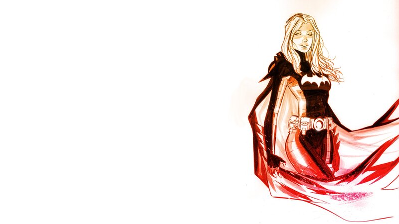 Woman in Bat Costume — Red