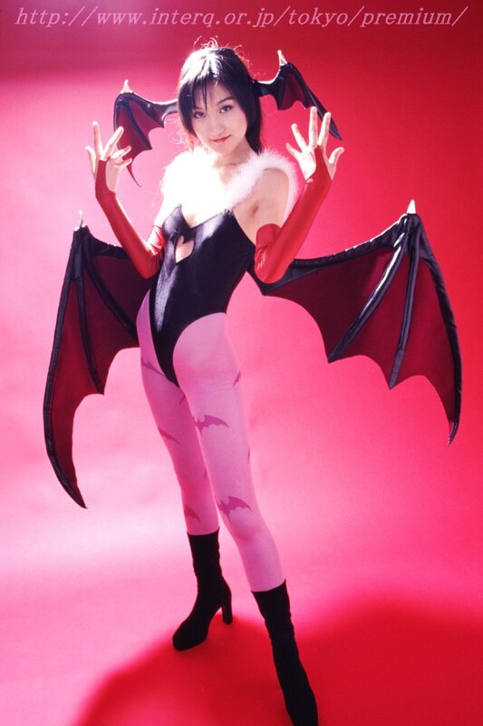 woman in bat costume