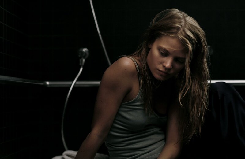 woman in bathroom