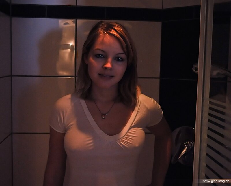 woman in bathroom