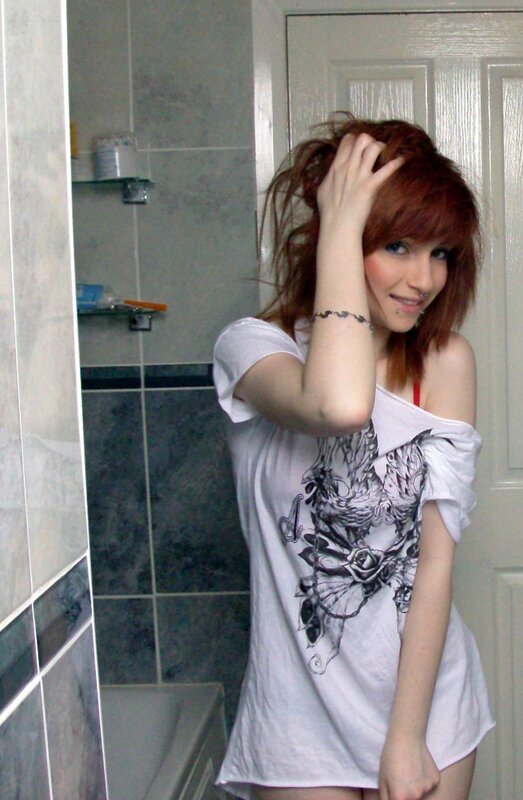 woman in bathroom