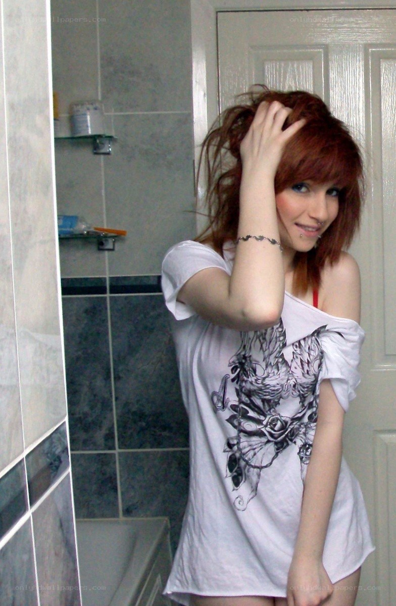 woman in bathroom