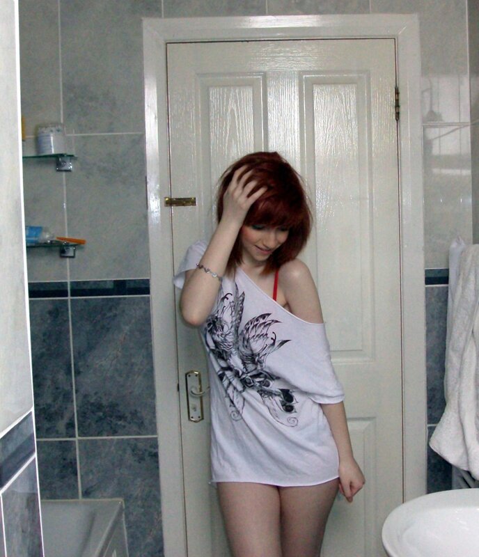 woman in bathroom