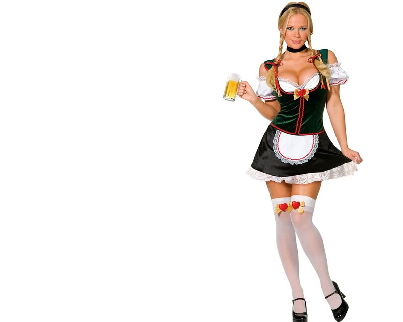 woman in bavarian costume