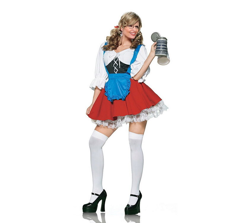 woman in bavarian costume