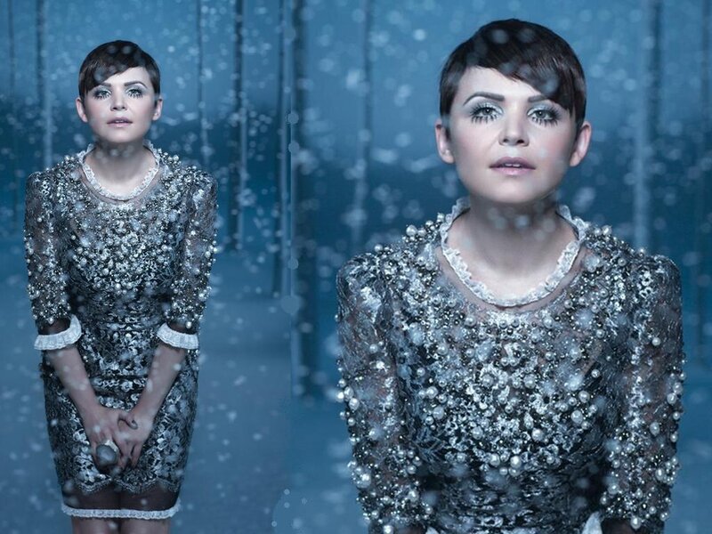 Woman in Beaded Dress — Blue