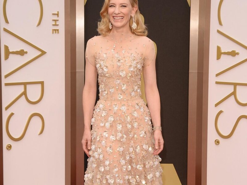 Woman in Beaded Gown — Gold