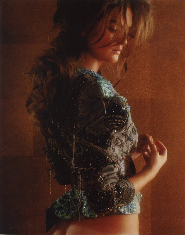 woman in beaded jacket