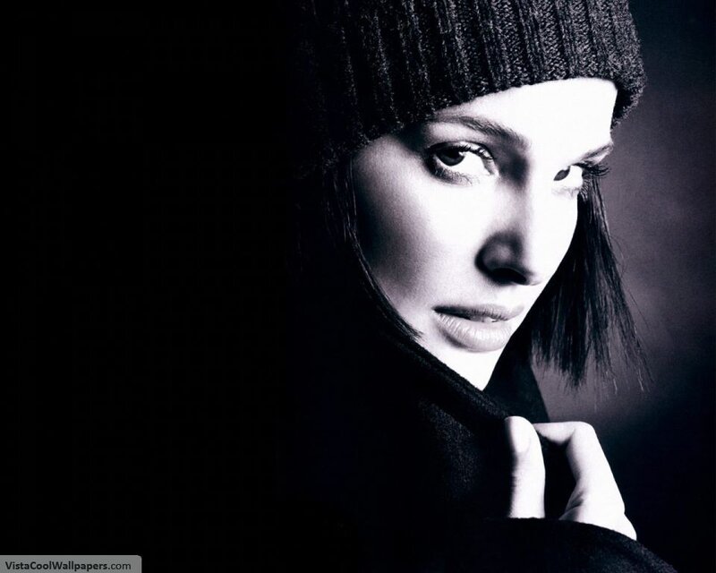 Woman in Beanie — Black, Dramatic