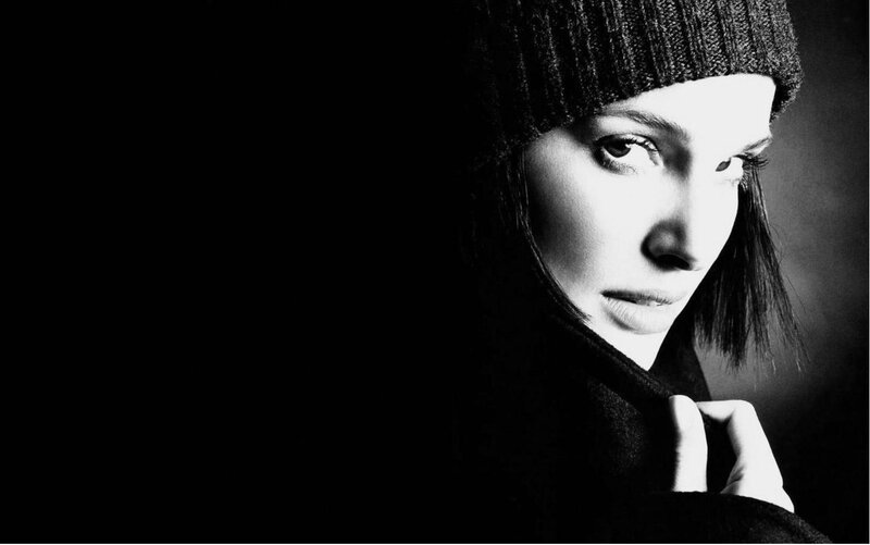 Woman in Beanie — Black