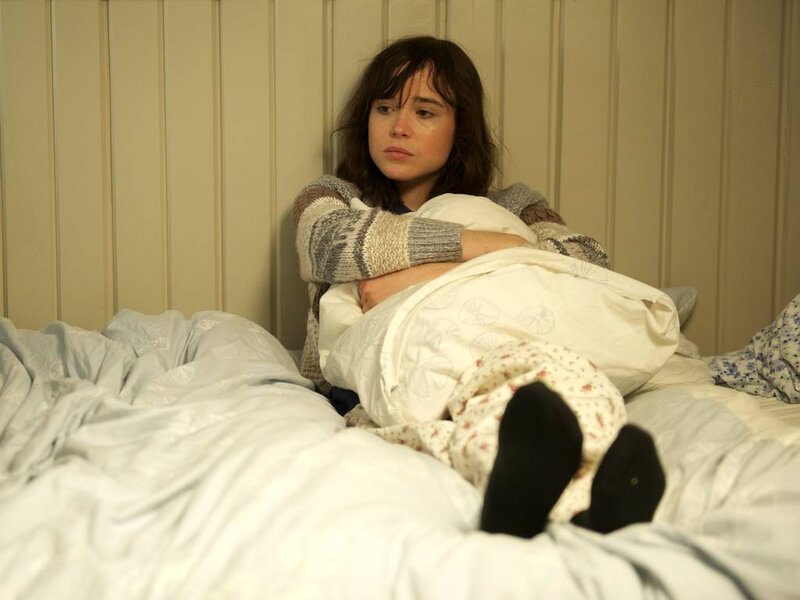Woman in Bed — White, Somber